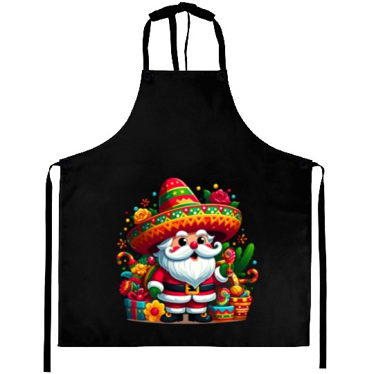Cinco de Mayo Santa Claus Aprons