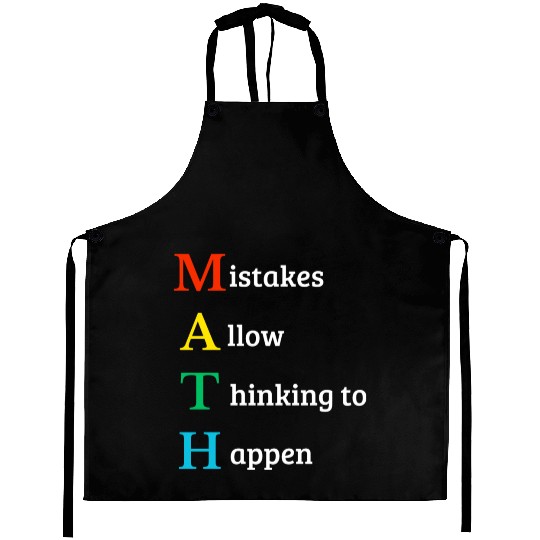 Math quote school kid Aprons