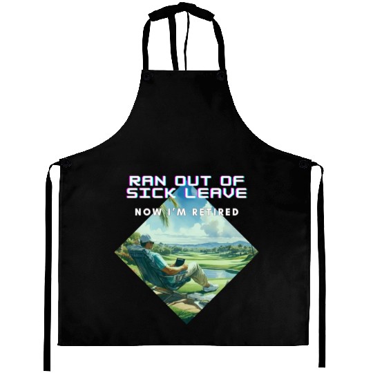 Farewell Office, Hello Greens! - Funny Retirement Aprons