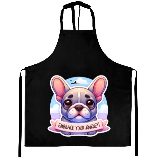 Embrace Your Journey: French Bulldog Motivational Aprons