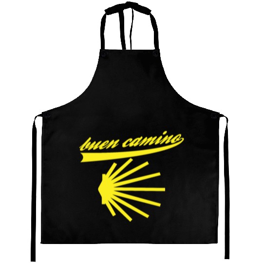 Way of St. James shell pilgrims buen camino Aprons