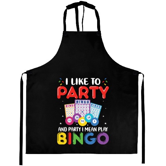 Funny Bingo Party Aprons