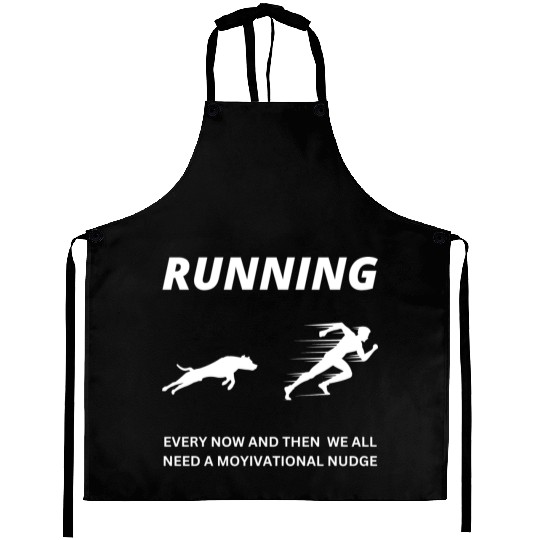FUNNY Running Motivation DOG Fitness Aprons