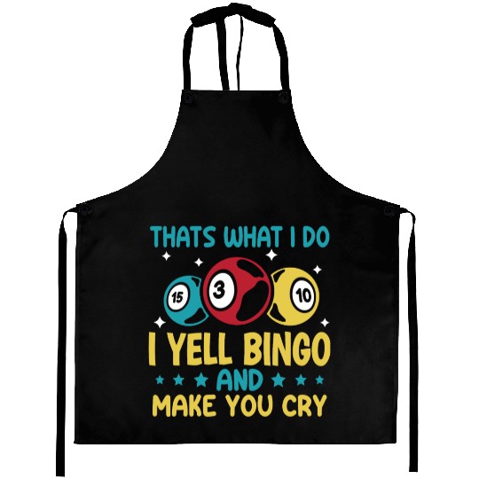 Funny Bingo Player Aprons