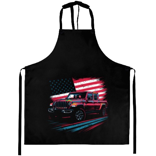 Jeep Gladiator JT US Flag Aprons