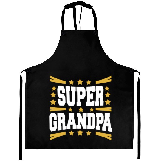 Super Deluxe Grandpa Royal Stars Grandfather Love Aprons