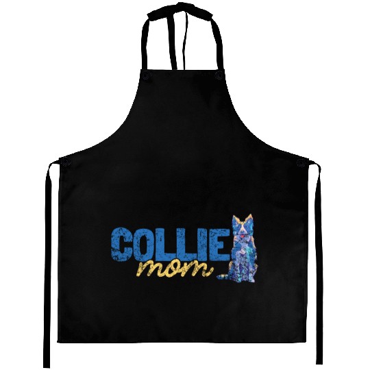 Unique Border Collie Design For Dog Lovers Aprons