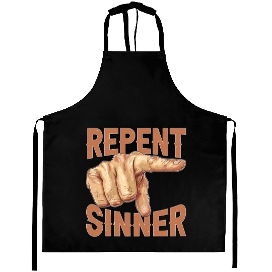 Repent Sinner 29 Aprons