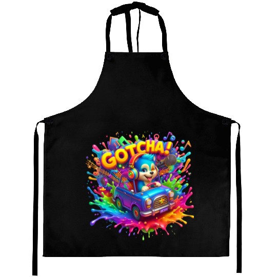 Stellar Cadence: Symphony of Neon Hues - GoTCha! Aprons