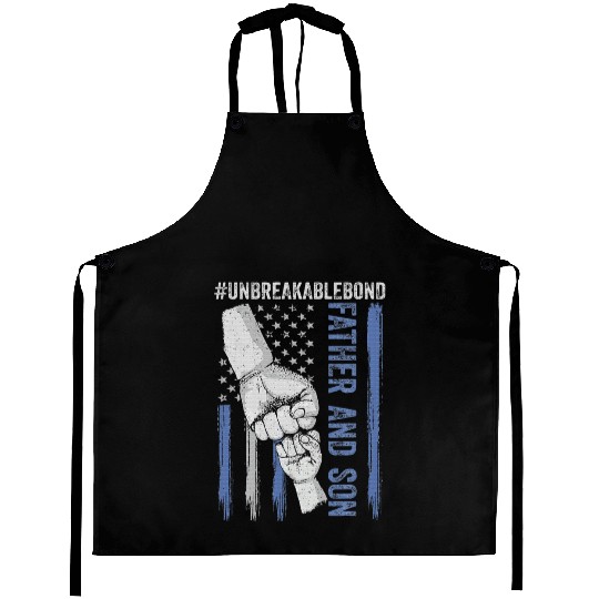 Father and Son Unbreakable Bond Father's Day Aprons
