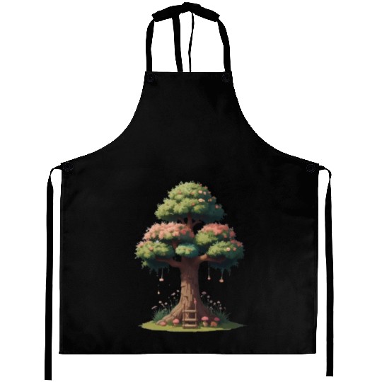 Colorful Tree Life is Really Good Tree Aprons