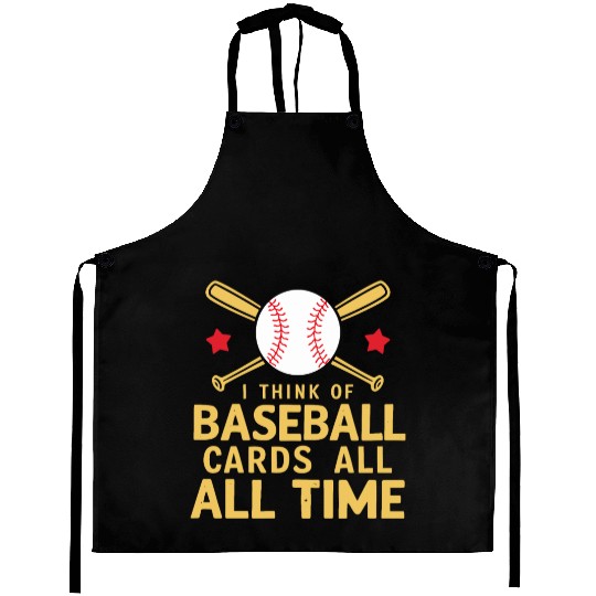 Baseball Cards Baseball Player Baseball Fan Gift Aprons