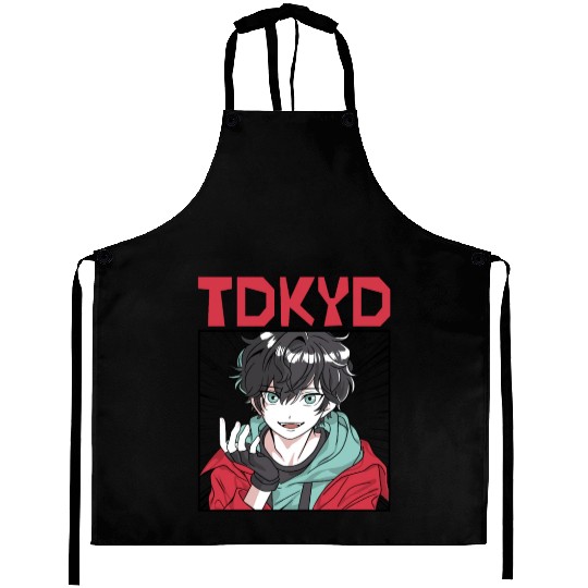 Anime Ramen Cat Retro Japanese Aprons