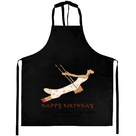 Birthday Bliss- Where Sweetness Meets Joy Aprons