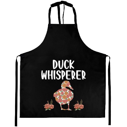 Duck Whisperer Flower Farming Farm Animal Farmer Aprons