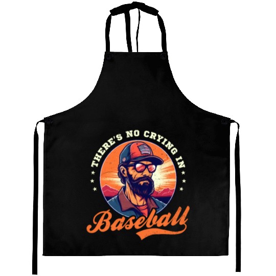 4th Of July Baseball Coach No Crying In Baseball Aprons