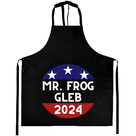 Mr. Frog For President Aprons