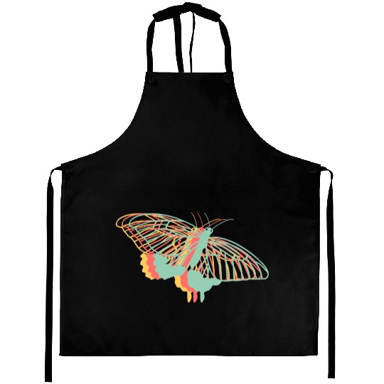 Explore Butterfly Geometric Cute Artistry Aprons
