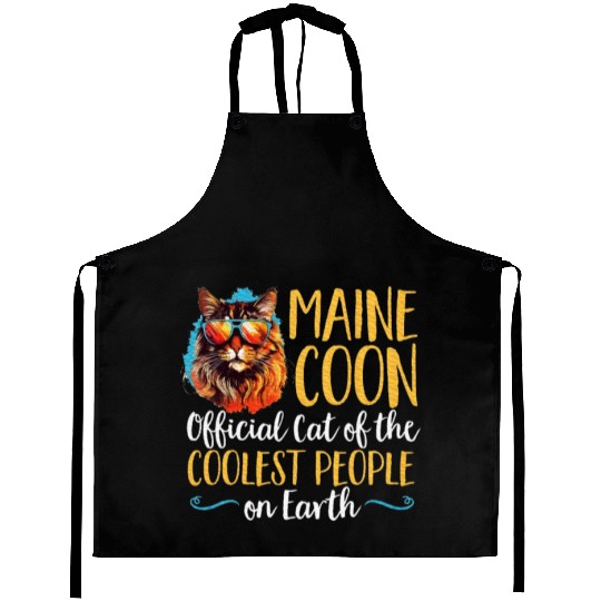 Maine Cat Breed Pet Cat of the Coolest People Aprons