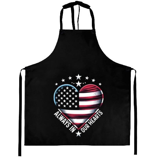 memorial day Always in Our Hearts Aprons