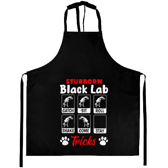 Labrador STUBBORN BLACK LAB TRICKS Labrador Aprons