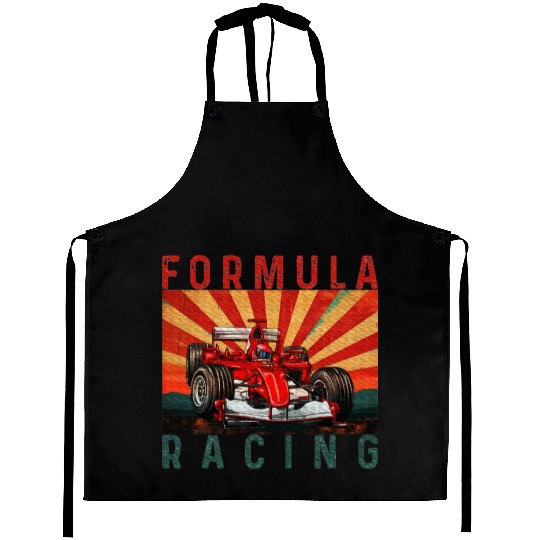 Formula Racing Lovers Race Car fan Aprons