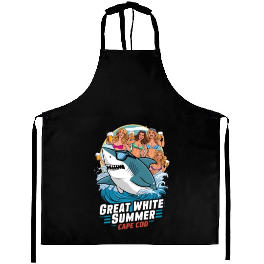 Stylish Great White Shark Aprons (Cape Cod)