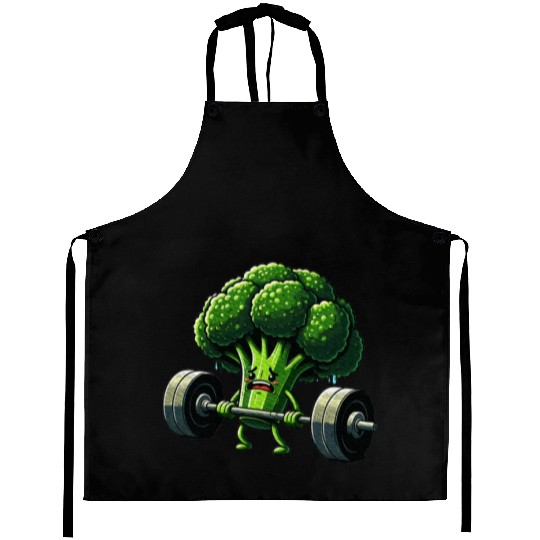 Deadlift Broccoli Gym Fitness Motivation Aprons