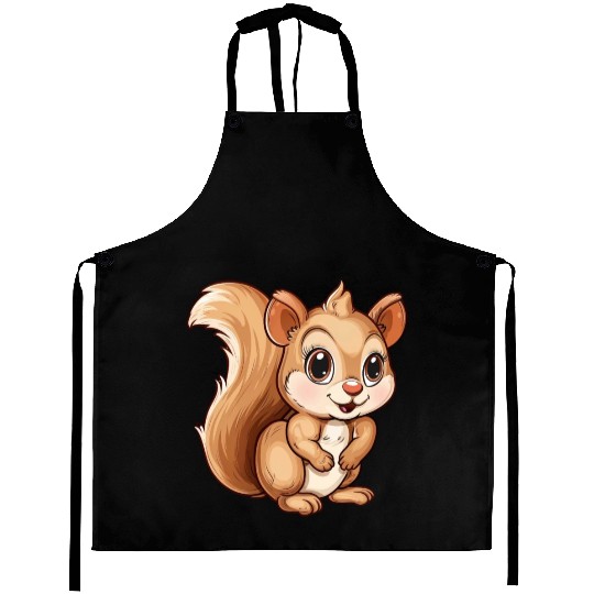 Charming Squirrel Character Delight Aprons