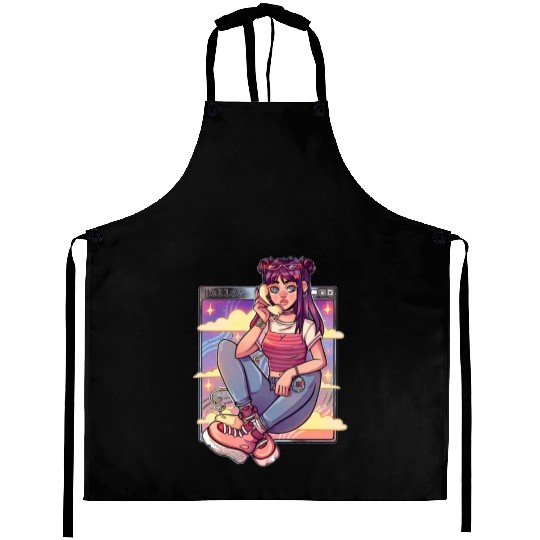 Hello 90's, retro vibes Aprons