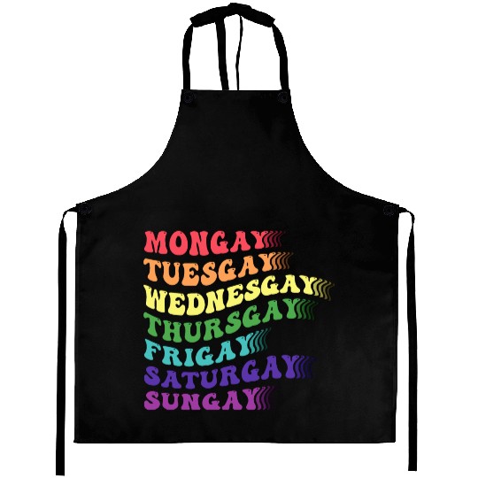 Be You LGBTQ Gay Lesbian Bi Trans Pride Colorful Aprons