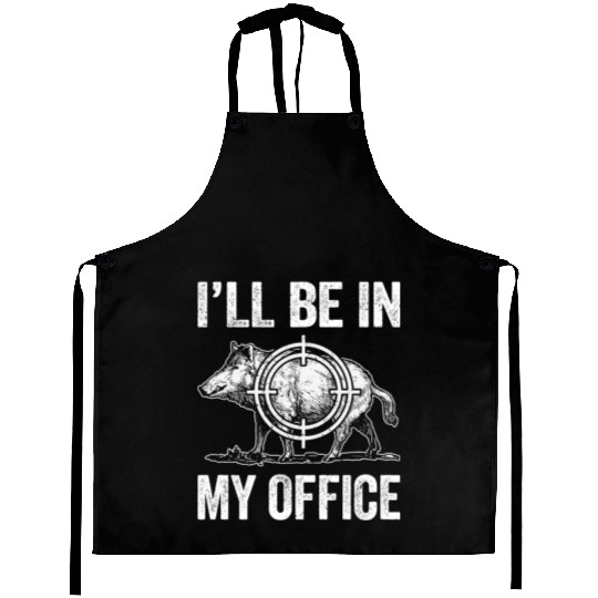 Boar Hunting Funny Wild Hog Hunter Aprons