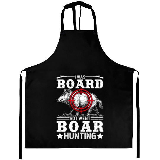 Boar Hunting Funny Wild Hog Hunter Aprons