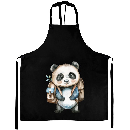 Watercolor Cute School Animals, Back to School Aprons