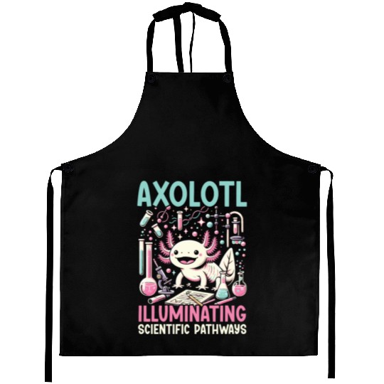 Axolotl Science Teacher Mexican Salamander Aprons