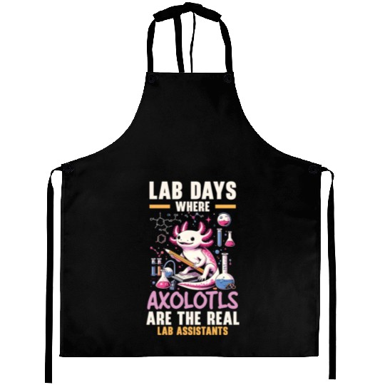 Axolotl Science Teacher Mexican Salamander Aprons