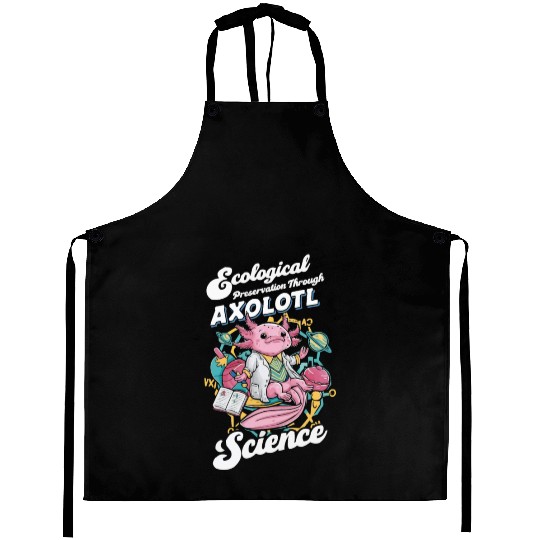 Axolotl Science Teacher Mexican Salamander Aprons