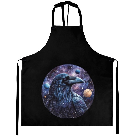 Celestial Raven Clipart Clipart, Crow Bird Witch Aprons