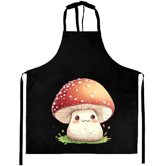 Cute Kawaii Mushrooms Clipart, Cute Mushrooms PNG Aprons