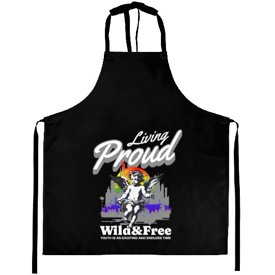 Love Is Love Pride Colors Of Rainbow Equality fun Aprons