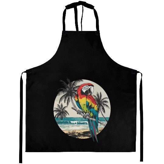 Macaw Parrot for a Bird Lover Animal Lover Aprons
