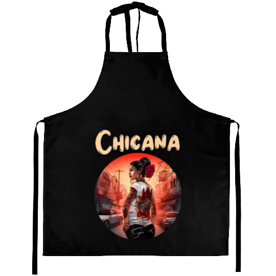 Chicana Lowrider Clothes Mexican American Aprons