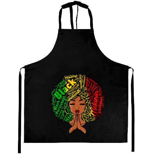 Juneteenth Melanin Natural Clothes Aprons