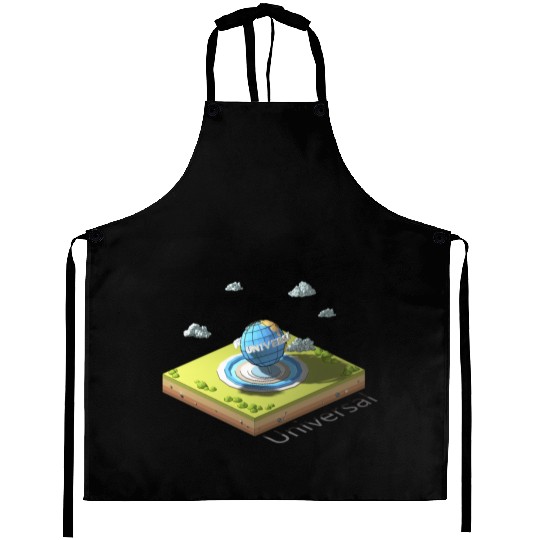 Geometric low poly Universal Studios Aprons