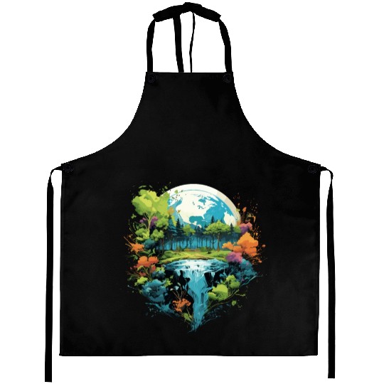 Respect Your Mother Earth Day Save Our Planet Aprons