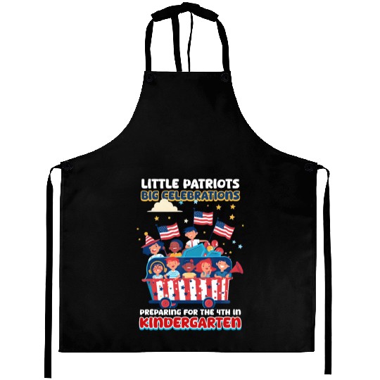 Kindergarten Teacher Patriots Big Celebrations Aprons