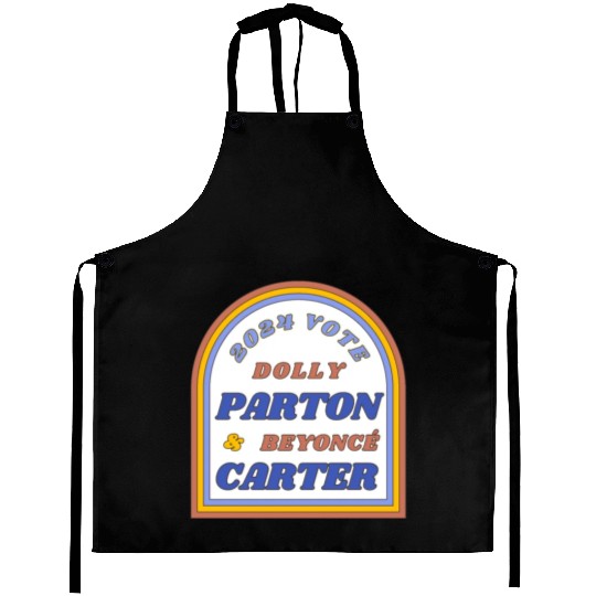 Vote Dolly Parton & Beyonce Carter 2024 Election Aprons