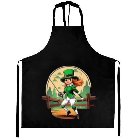 St. Patrick's Day Shamrock St Paddy's Day Fencing Aprons
