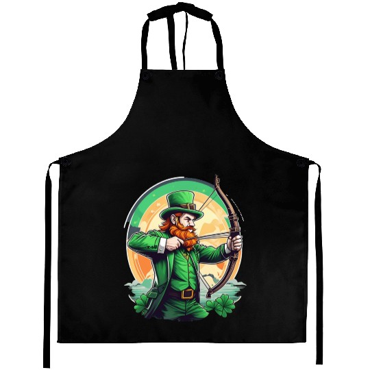 St. Patrick's Day Shamrock St Paddy's Day Archery Aprons