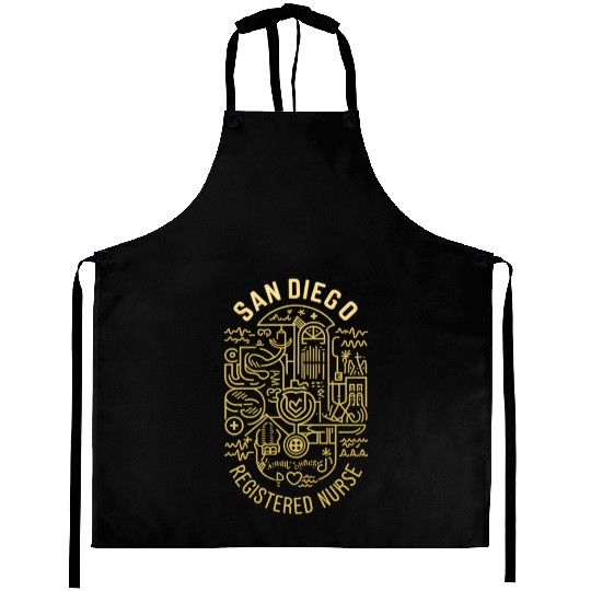 San Diego Registered Nurse Graphic Design Aprons